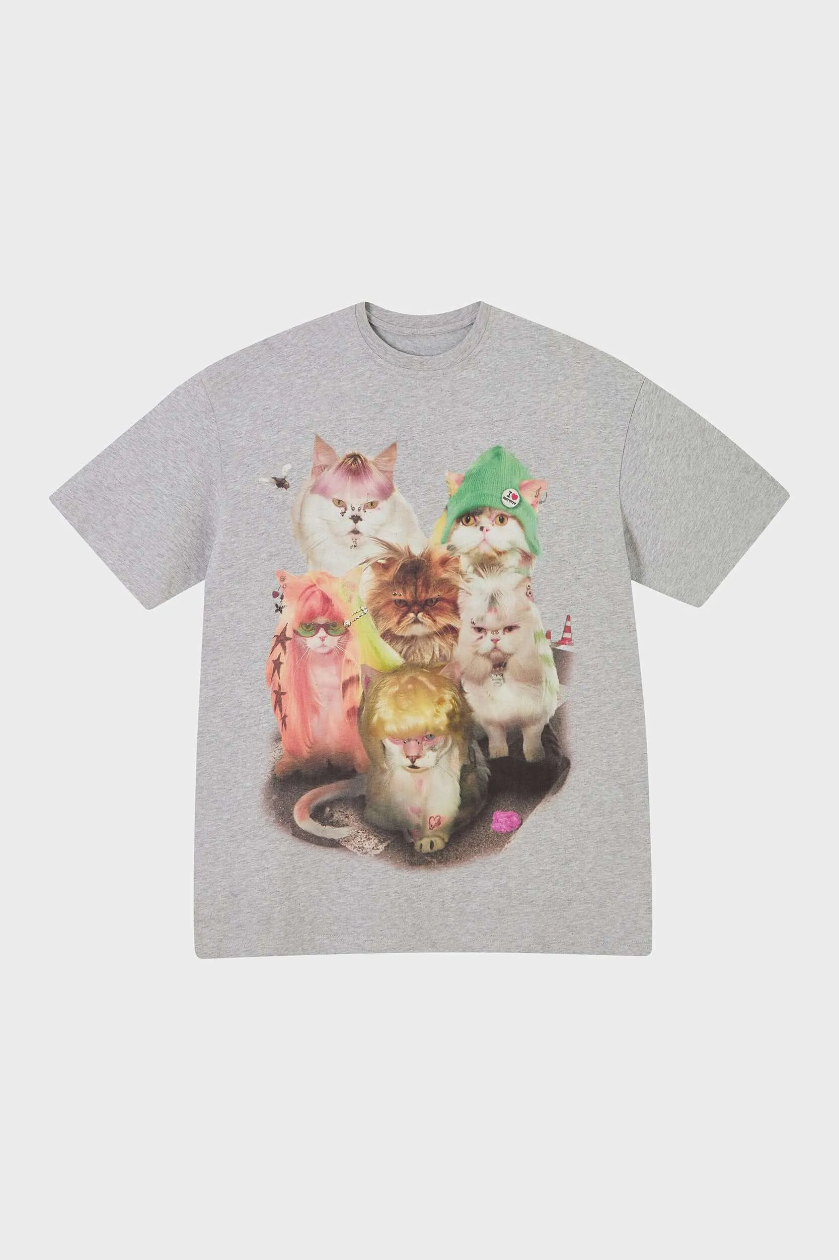 Street Comfort Cozy Vibes Punk Cats Tee