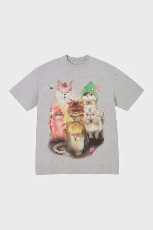 Street Comfort Cozy Vibes Punk Cats Tee