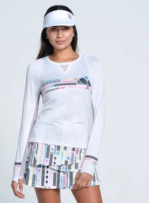 Vintage Look Light Stretch Serve On Long Sleeve