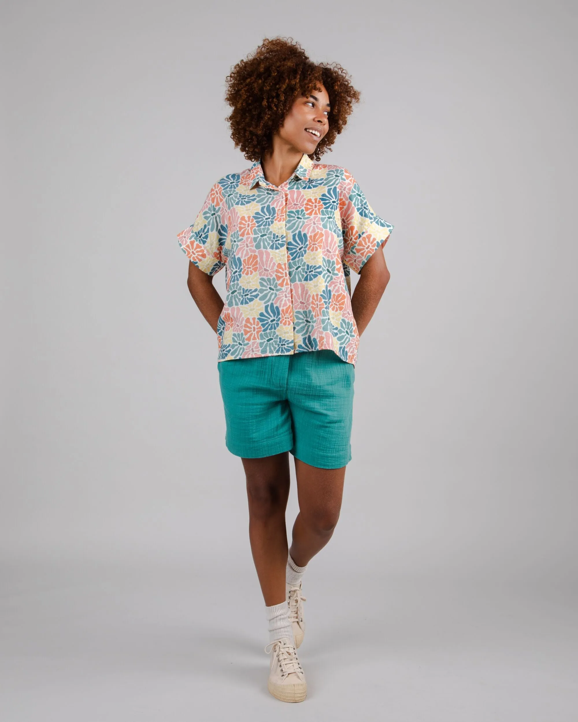 Classic Layer Wear SeamlessSidePanels Spring Batwing Sleeve Blouse