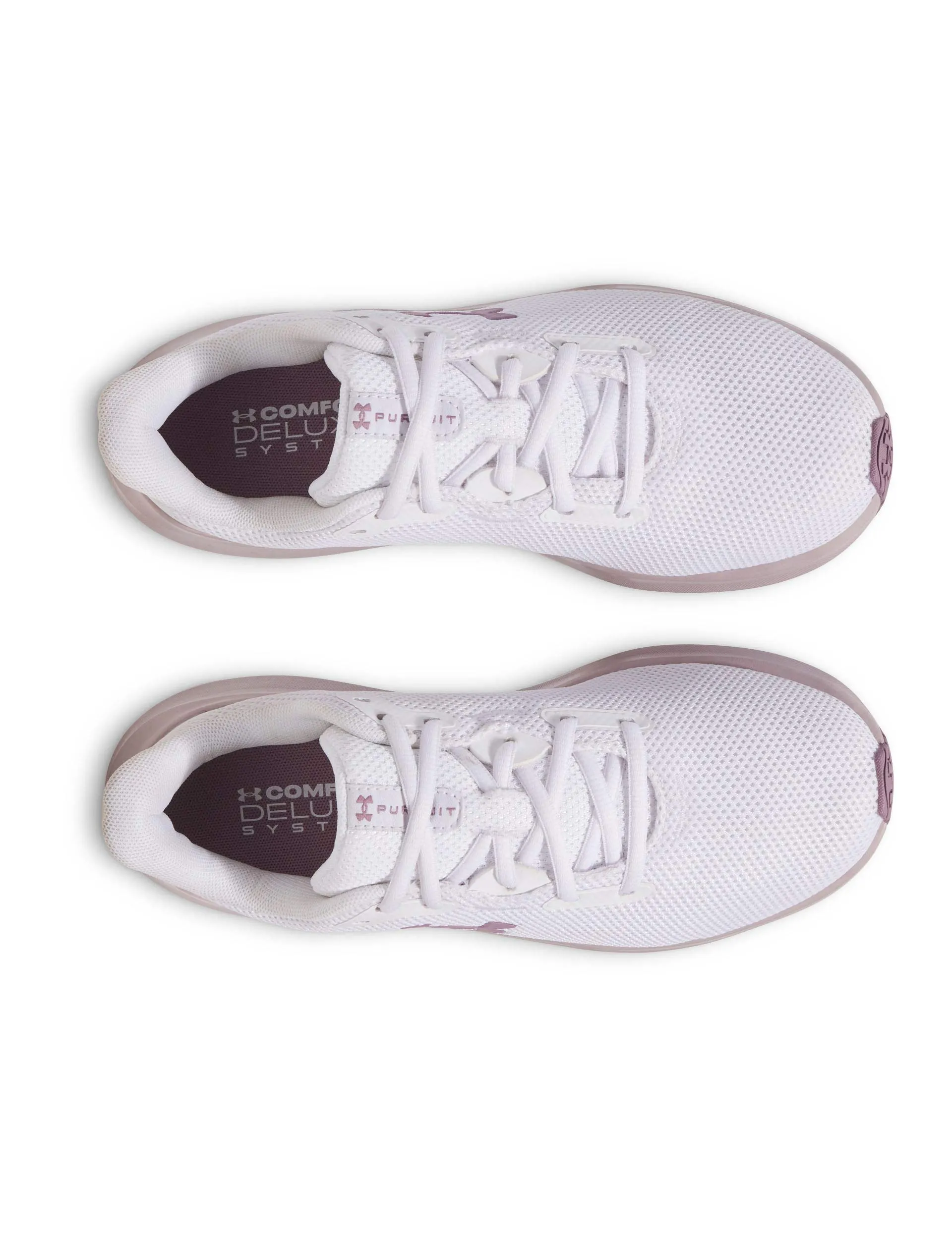 Pursuit 4 Running Shoes - White/Purple Prime Bouncy Cushion Compound