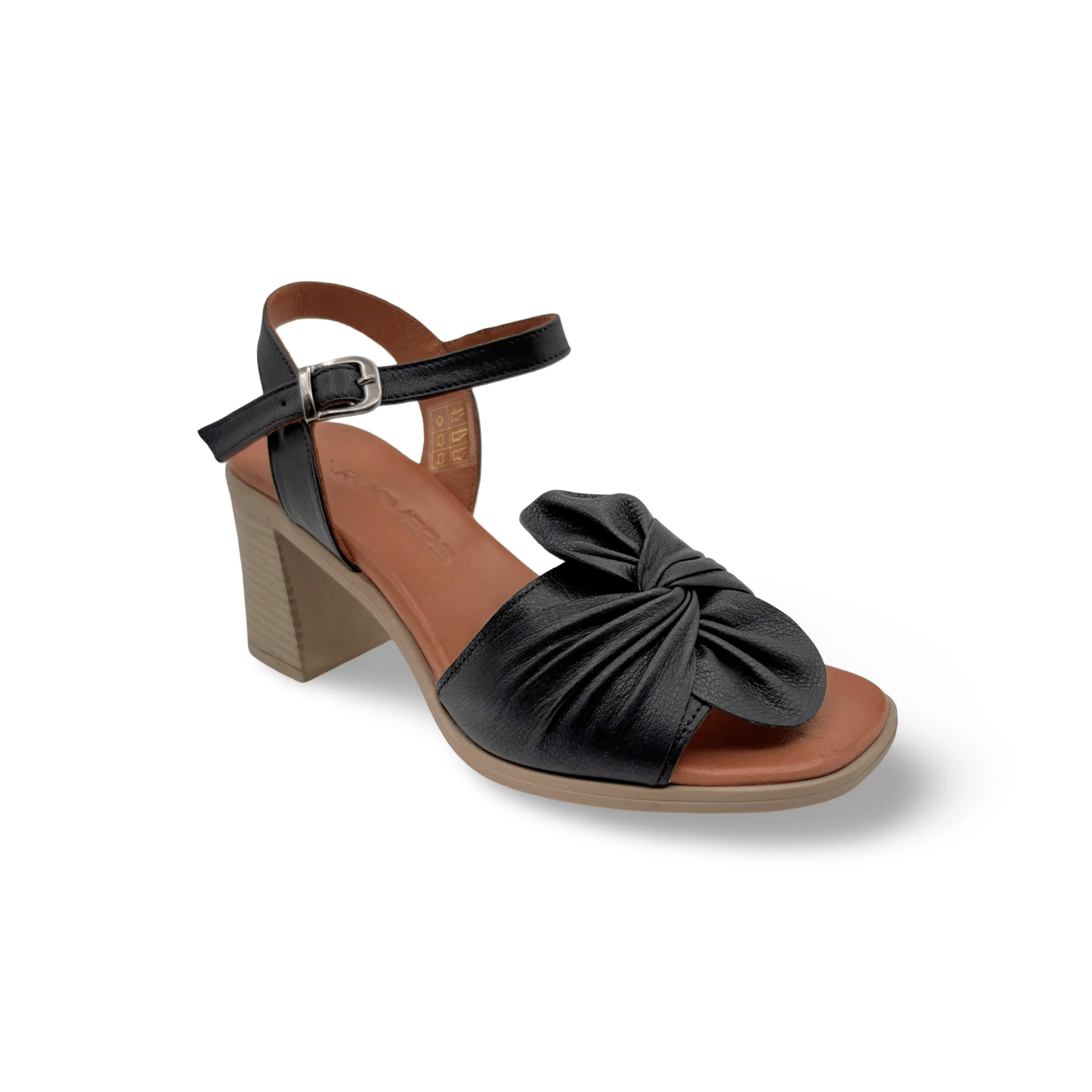 Kids Fun Quana Black Heel Sandal