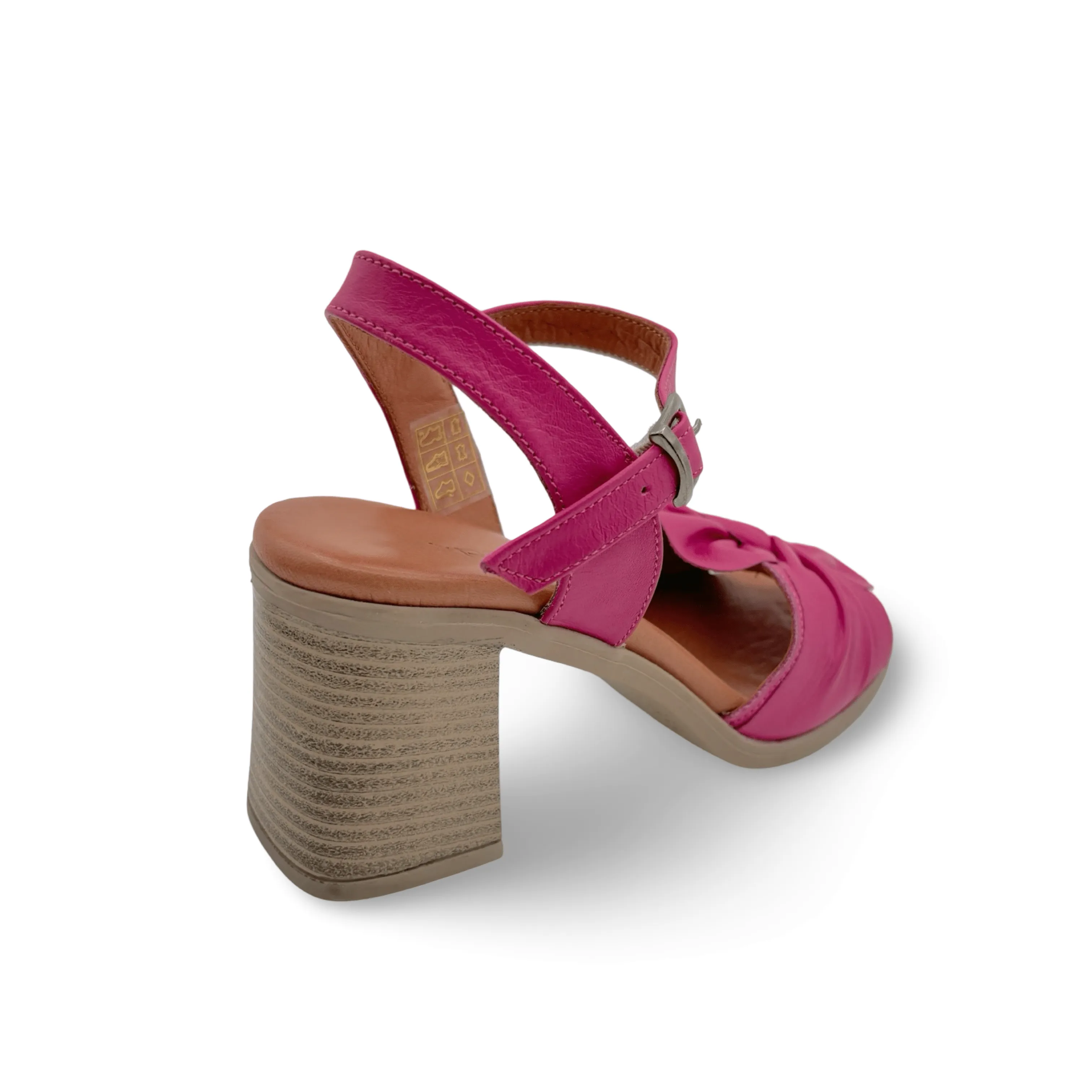 Arch Support Urban Walkers Step Free Quana Fuchsia Heel Sandal