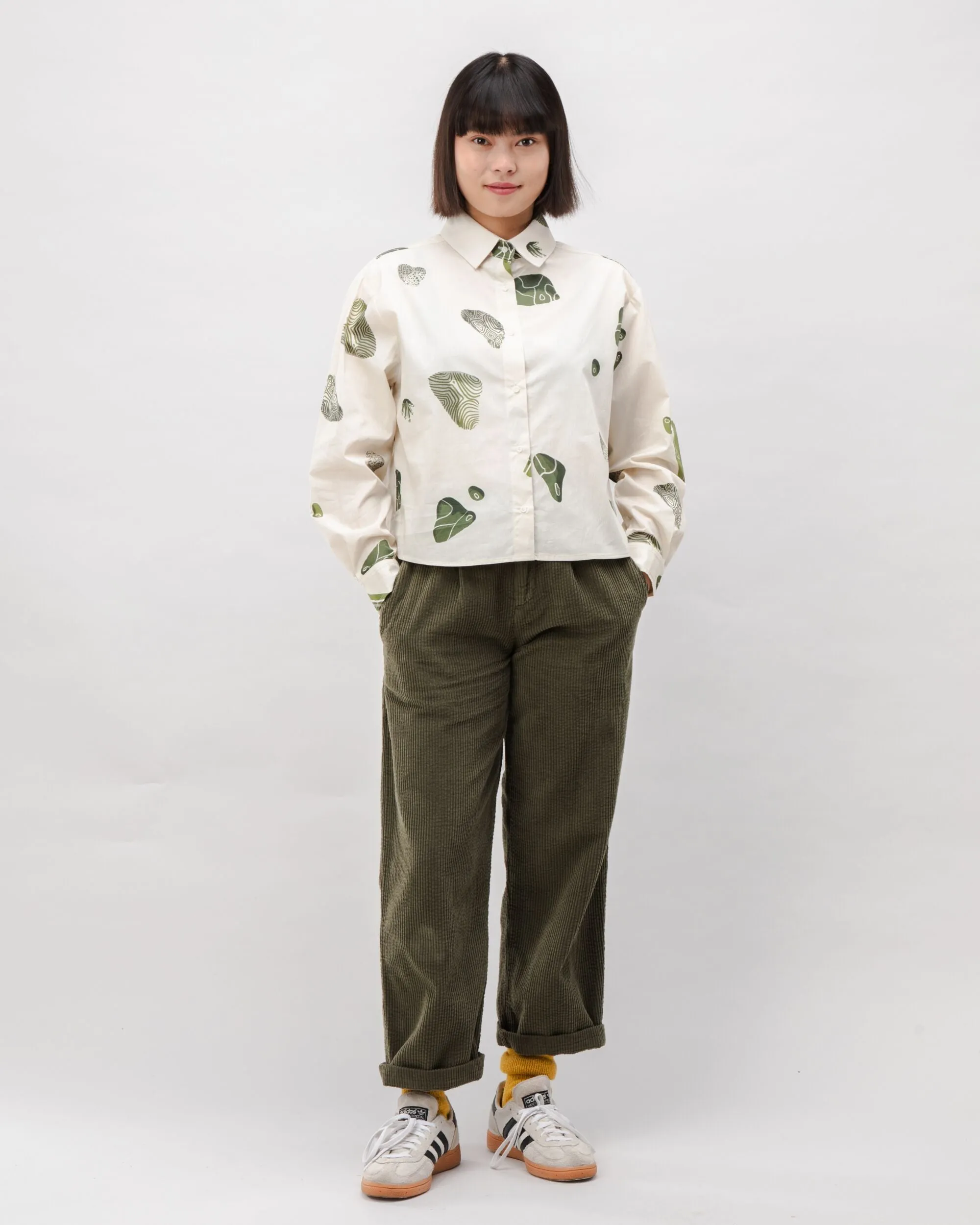 Chill Design Quarry Boxy Cotton Blouse Ecru