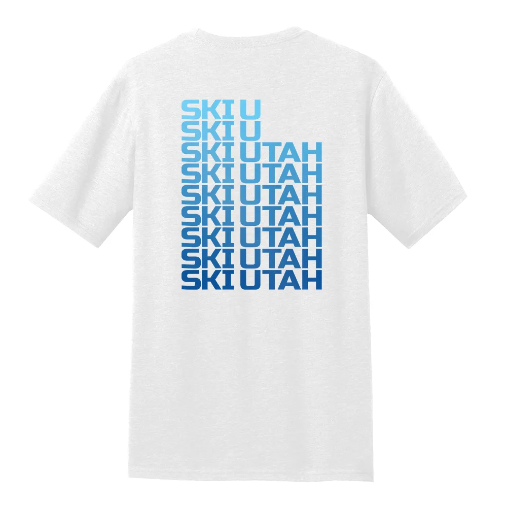 Ski Utah Repeat T-Shirt - Multiple Colorways Relaxed fit style EcoFriendlyDyes