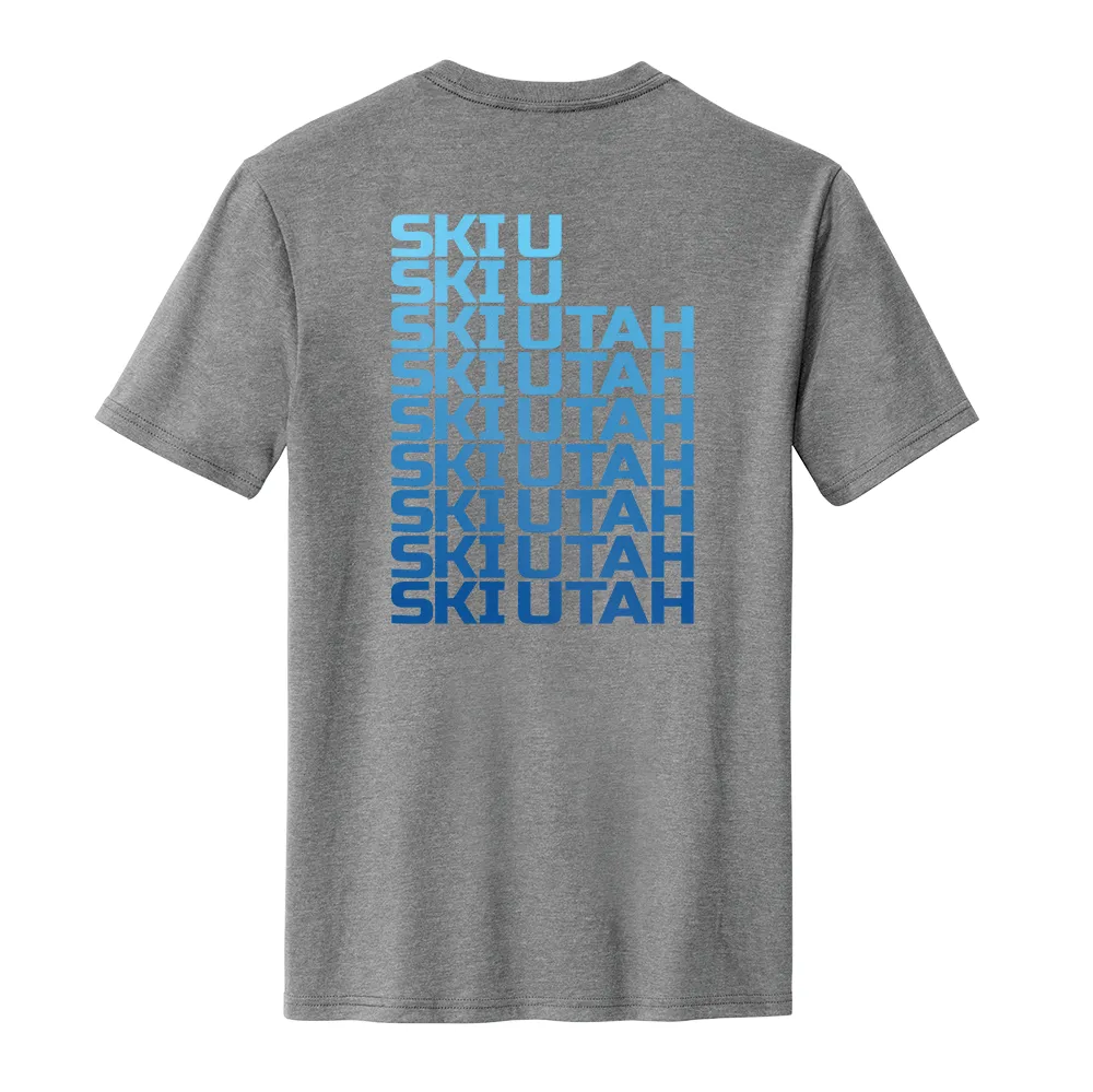 Ski Utah Repeat T-Shirt - Multiple Colorways Quick Fit Design Everyday Style Trend