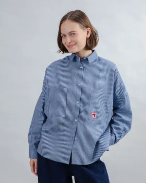 Oversize Stripes Gum Shirt Chilly Day Wear