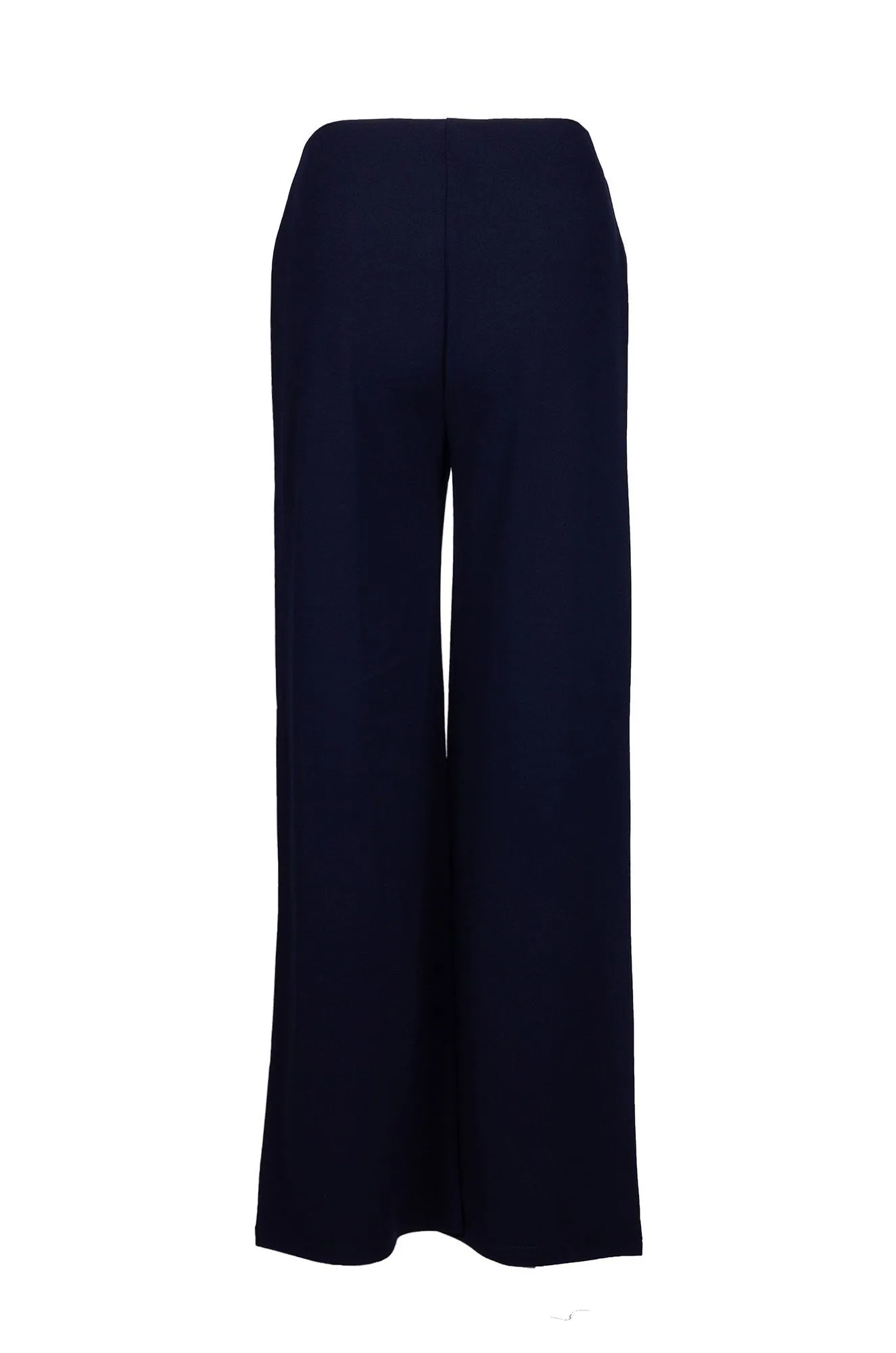 BreathableMeshLining FlexibleMobility Short Stretch Crepe Pants | NAVY | 8225B1