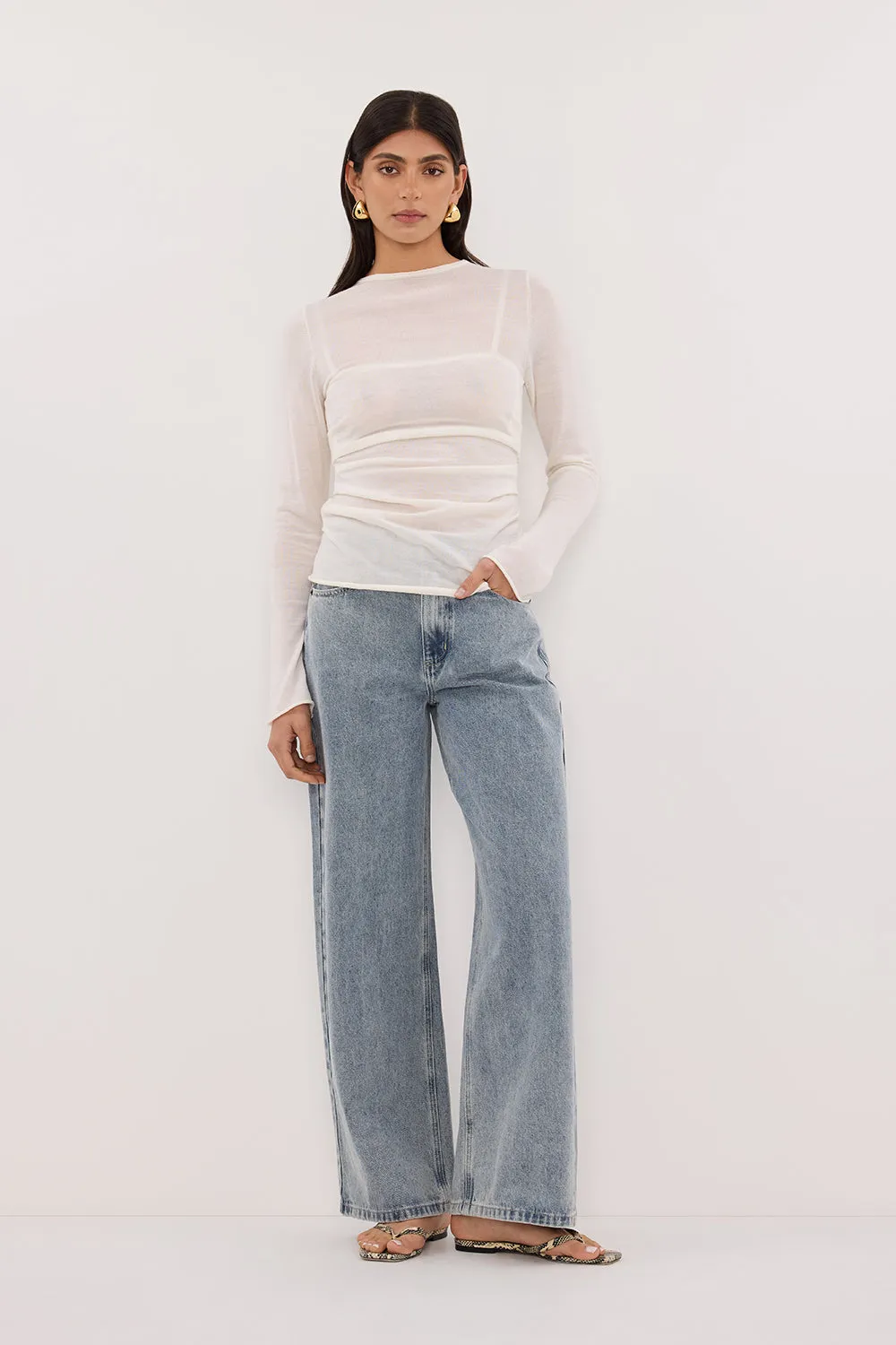 Daily Mix REAGAN 2.0 LIGHT BLUE SLOUCHY JEAN