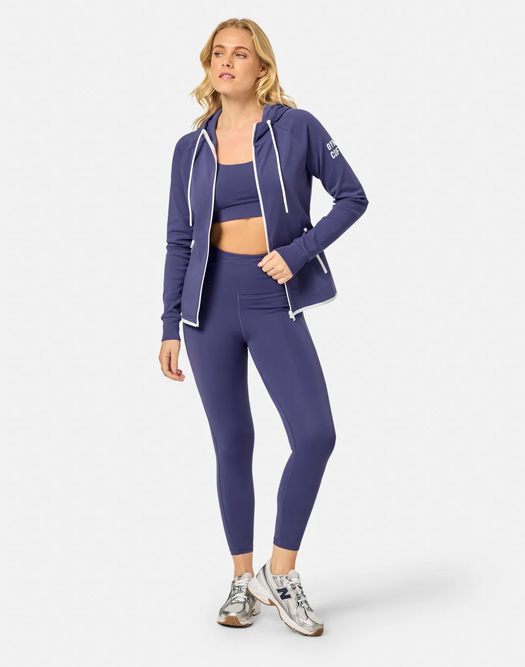 product customization Fashionable Layer Chill Zip Hoodie in Violet Smoke