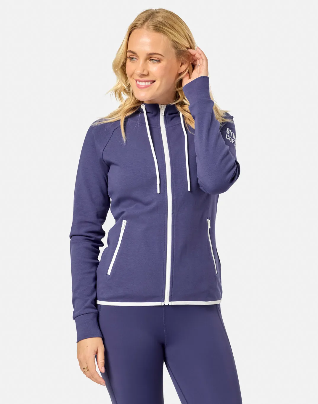 product low end affordability Chill Zip Hoodie in Violet Smoke