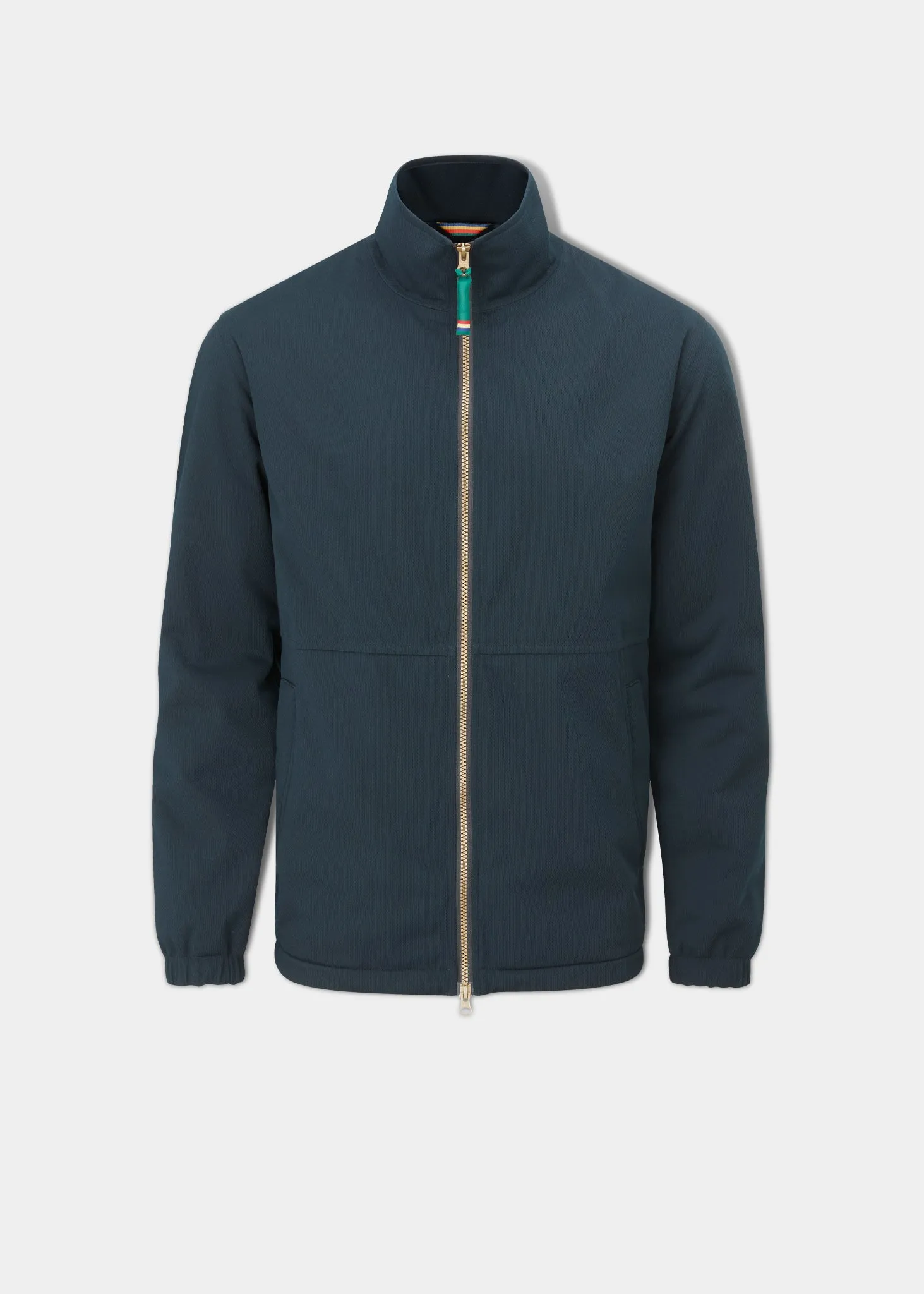 Mossley Men's Wind Stopper Jacket In Navy - Regular Fit MoistureWickingTechnology Weekend Style