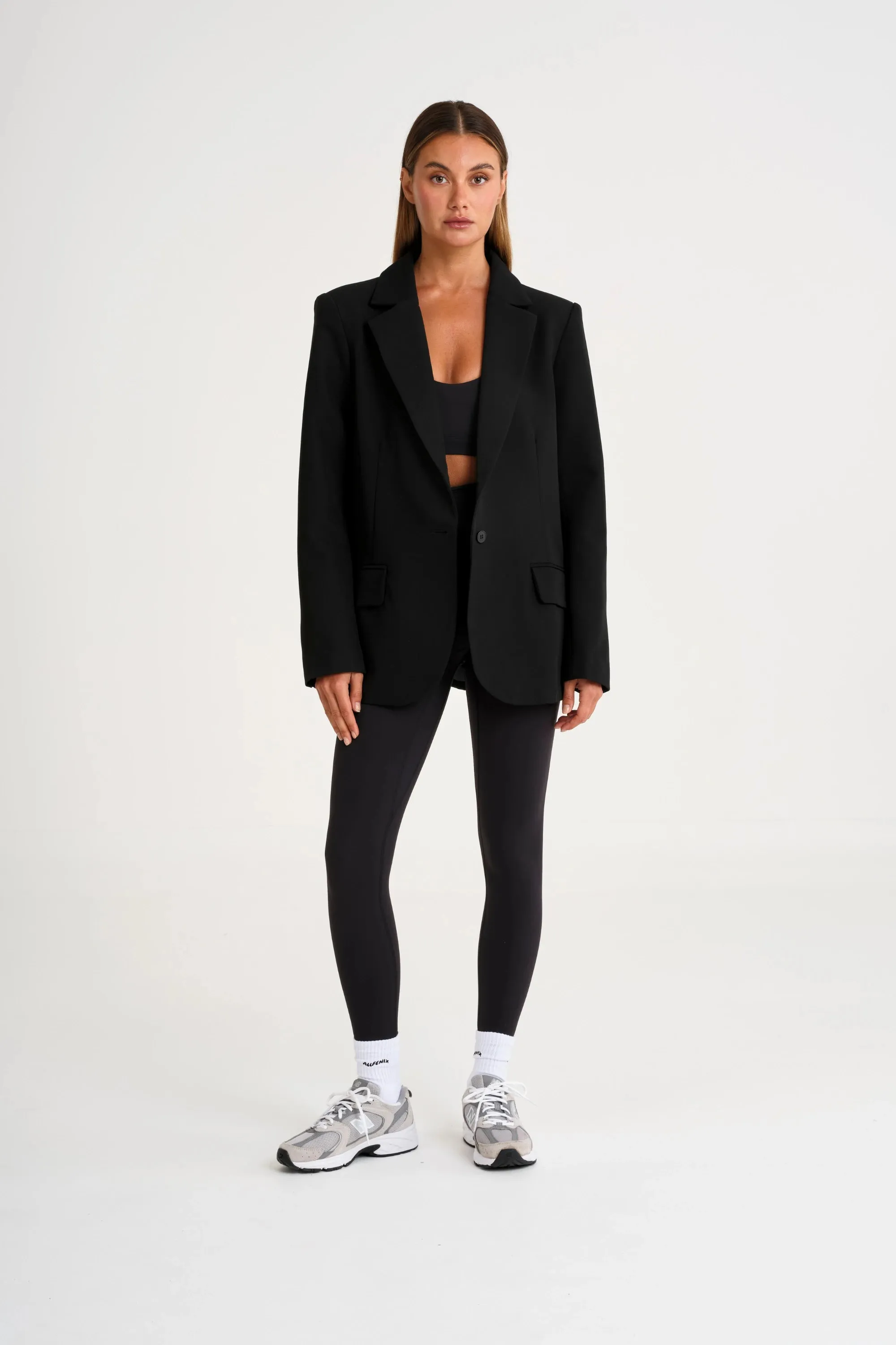 Oversized Boyfriend Blazer Sporty Chic