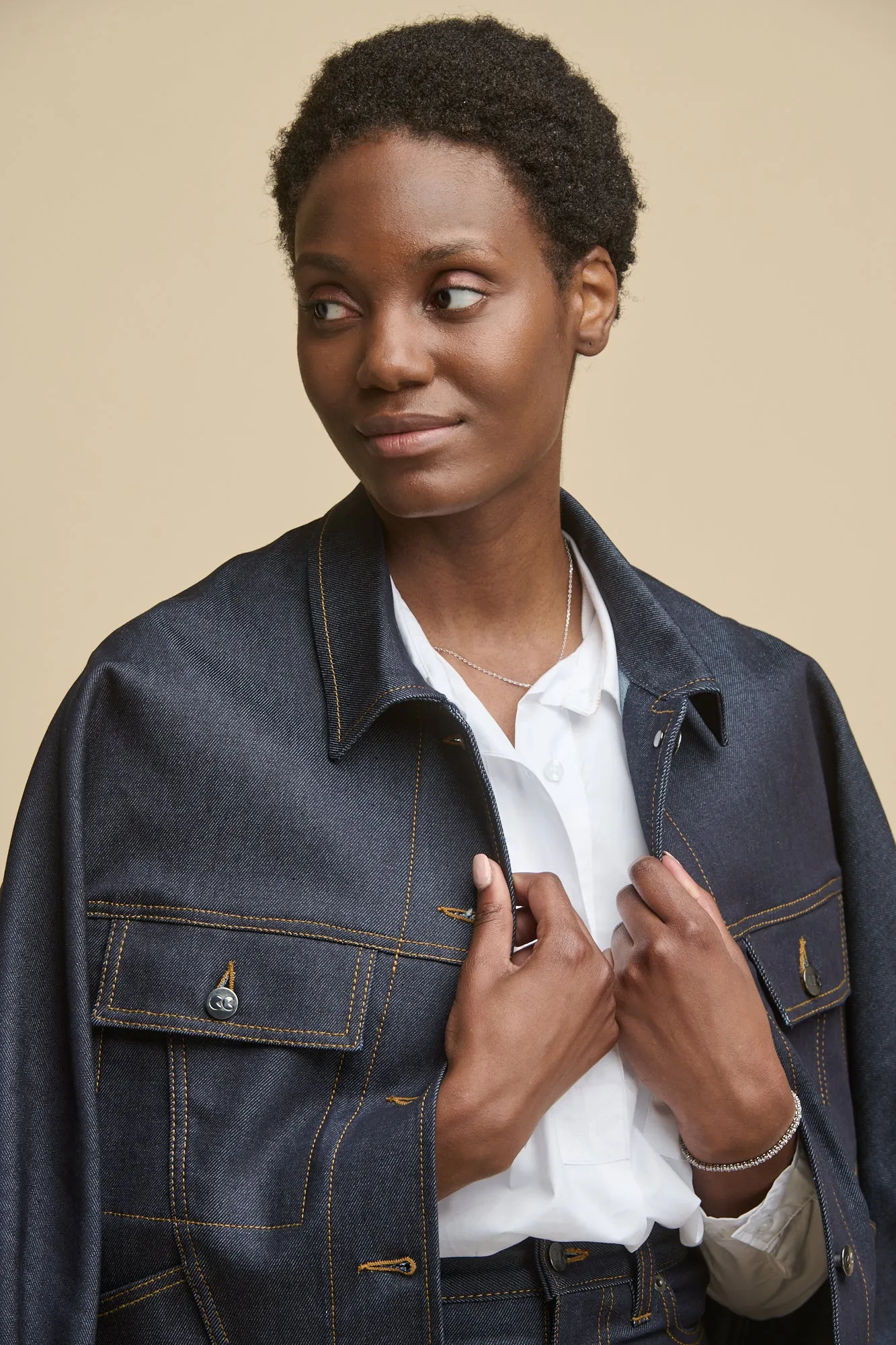 Women's Jodie Denim Jacket - Indigo Bonded seams