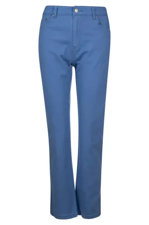 Comfortable Cut Stretch Cotton blend Short Jeans | SOFT BLUE | 6925A1