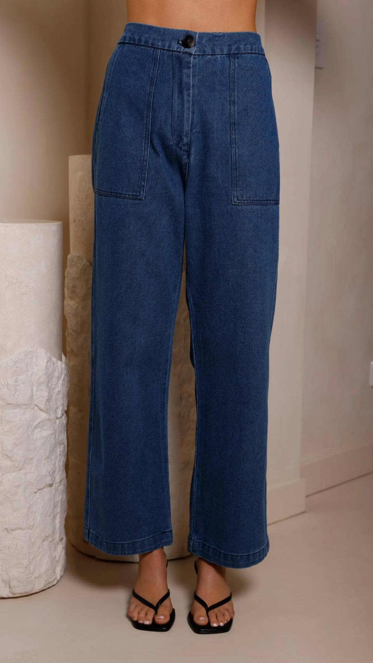 Relaxed Comfort Any Occasion Amy Pants - Dark Denim