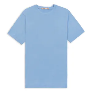 Organic Egyptian Cotton T-Shirt - Della Robbia Blue Relaxed Vibe Comfort Design