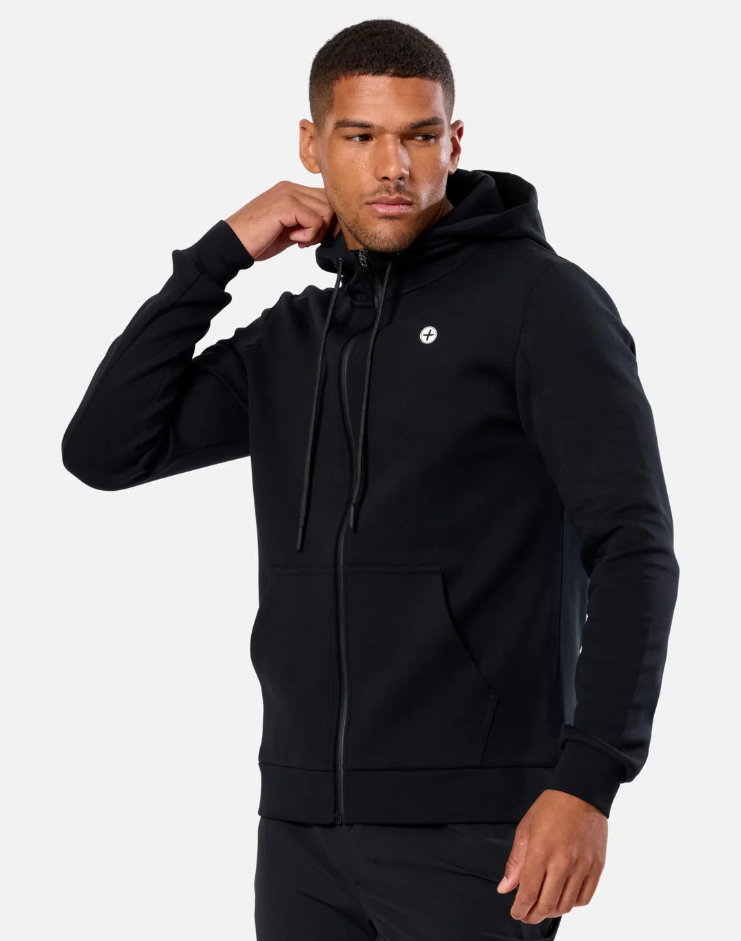 Travel Sporty Relentless Full Zip Hoodie in Black
