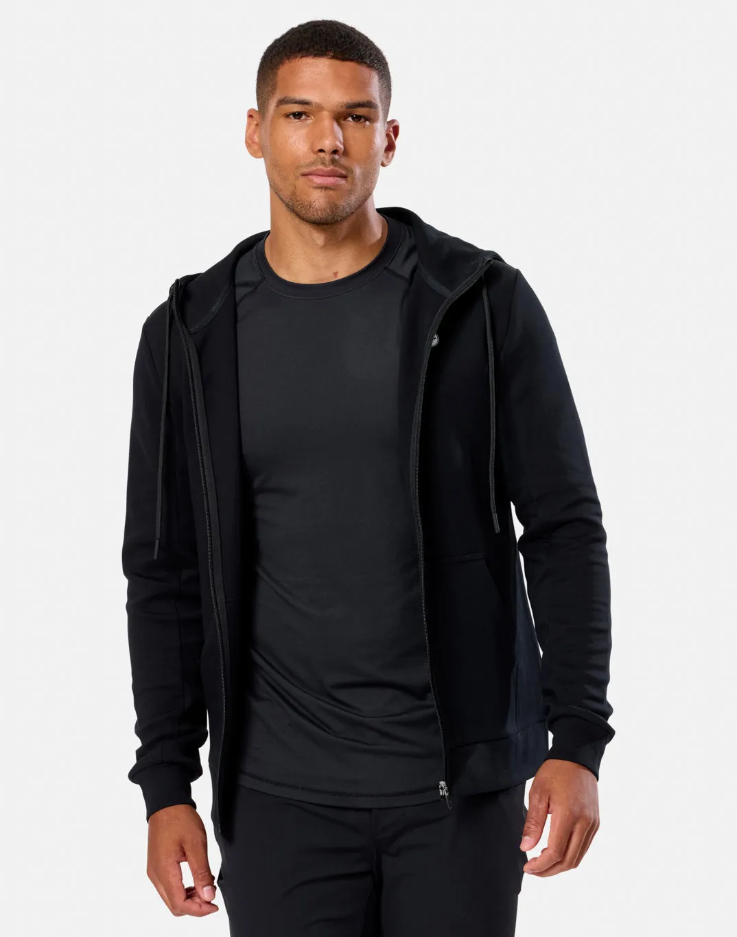 Core Chic Relentless Full Zip Hoodie in Black