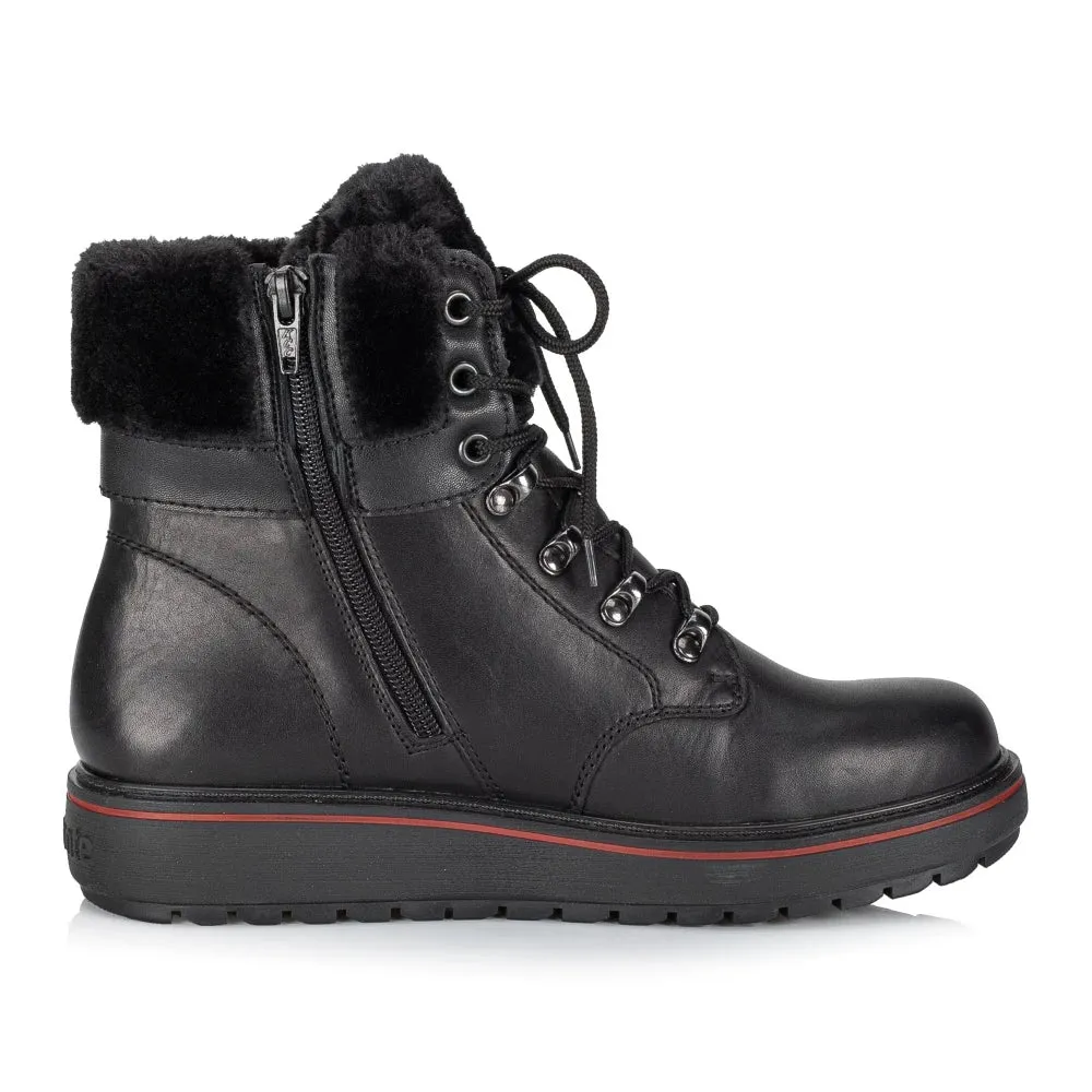 Velvet Soft Comfort Padding Remonte D0U70-01 Flip Grip Boots