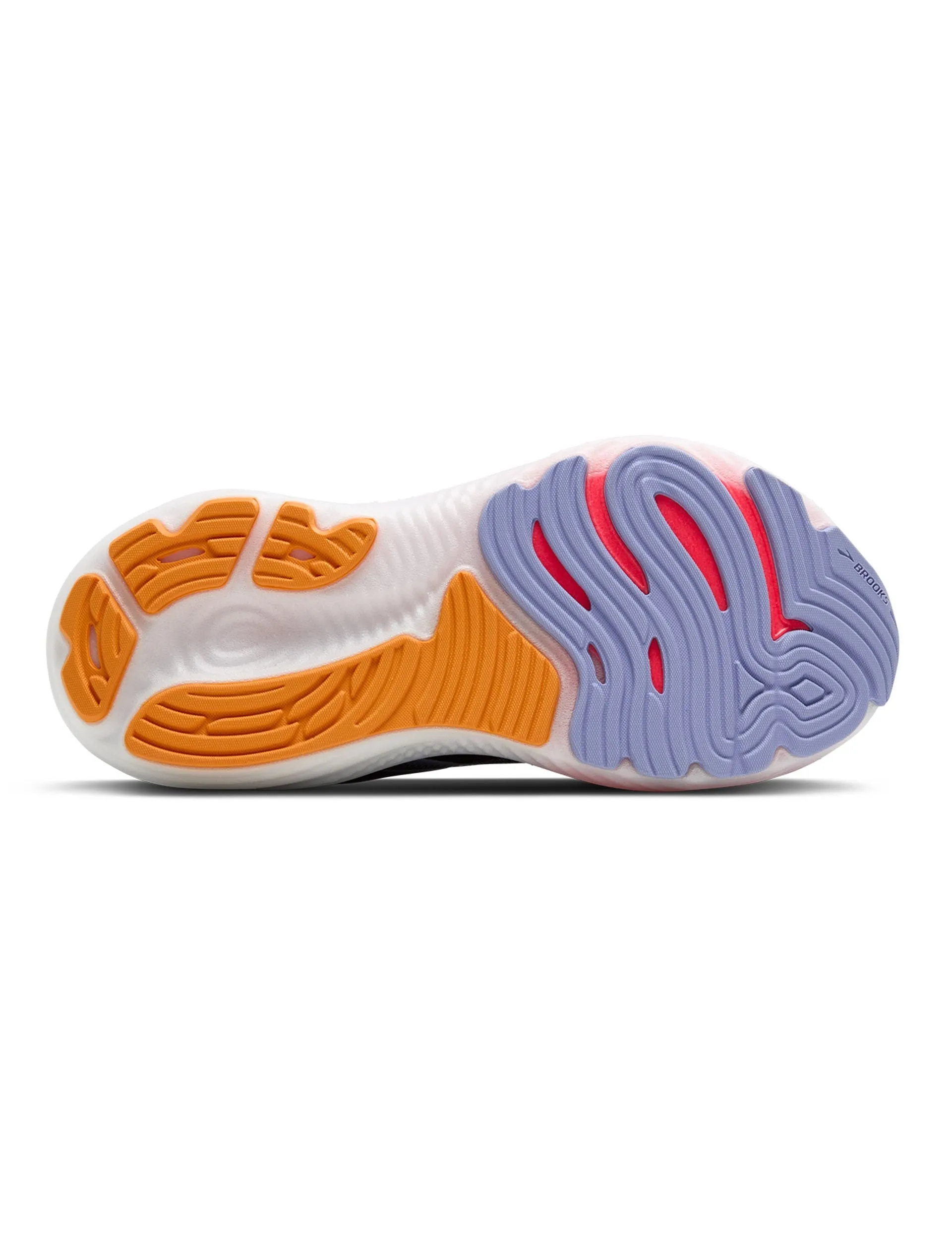 herringbone outsole running shoes Glycerin GTS 22 - Black/Blue Heron/Orange