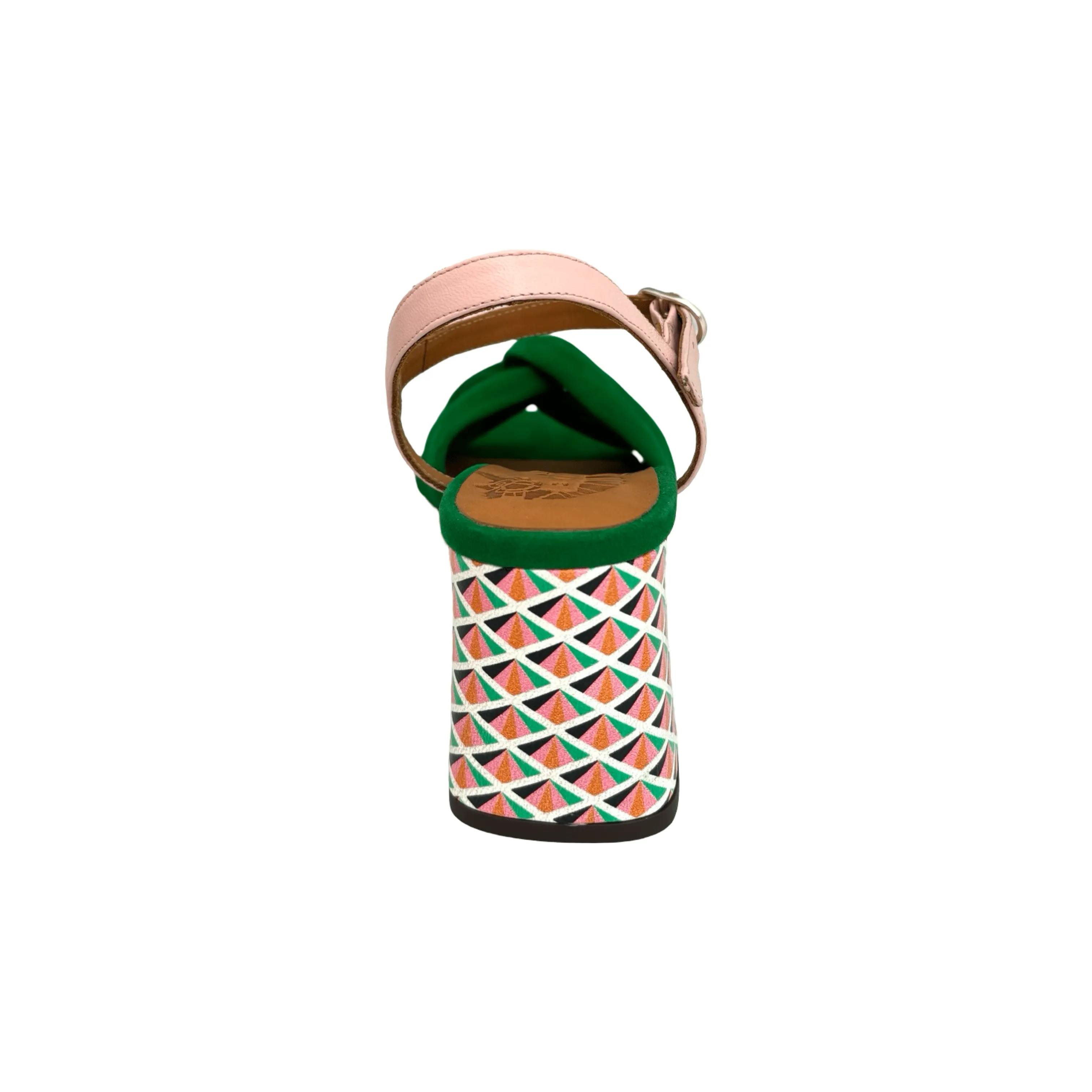 Lightweight Form Rainy Day Cushioned Footbed Gelia Green/Pink Sandal