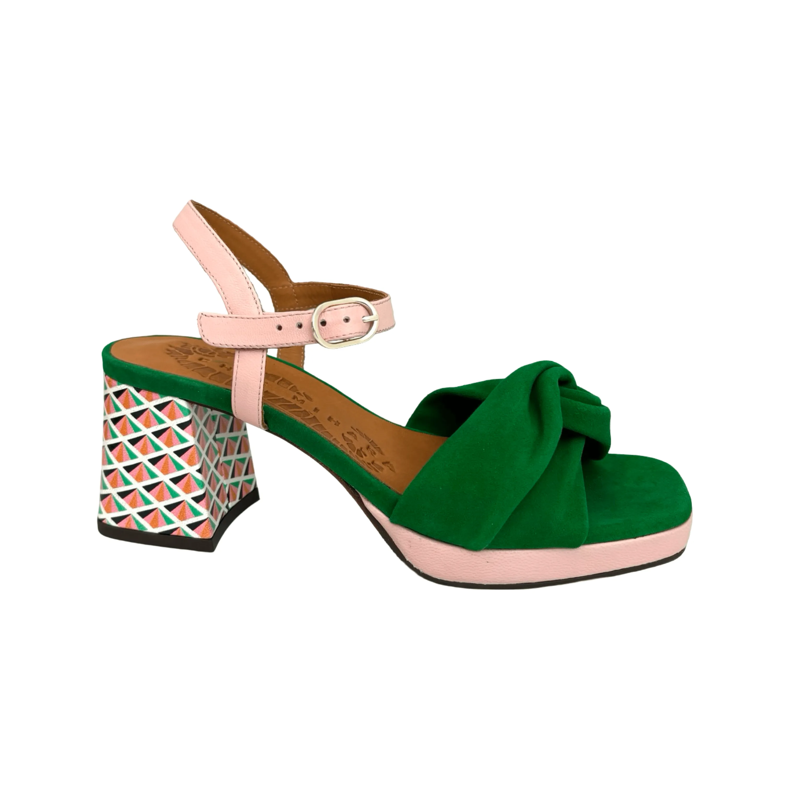 Gelia Green/Pink Sandal Soft Land