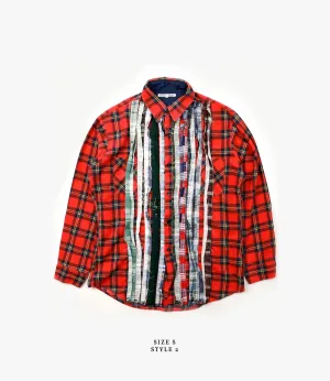 Ribbon Shirt ?C?Assorted Flannel Street Trend Look