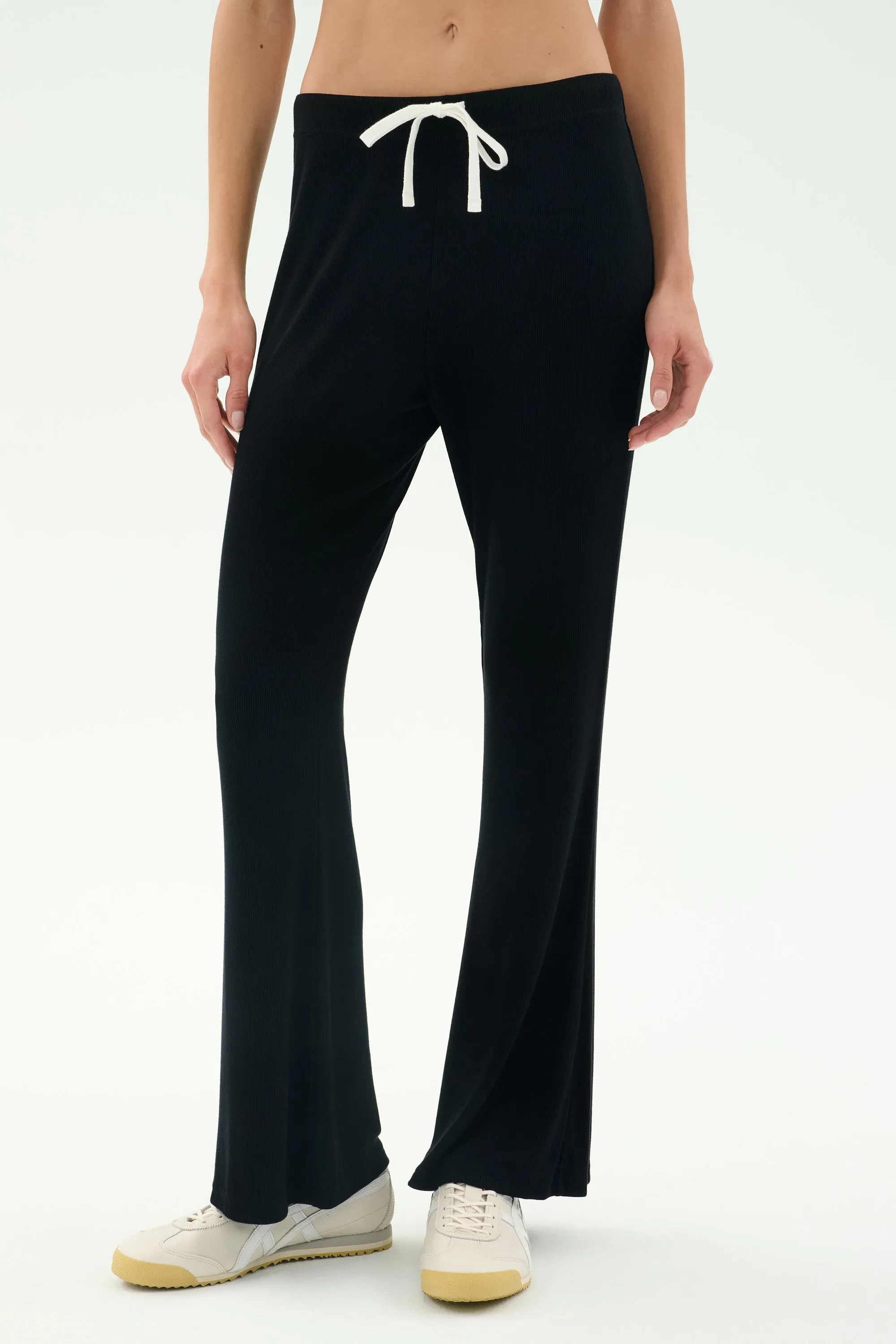 Simple Comfort Blaire Rib Pant - Black
