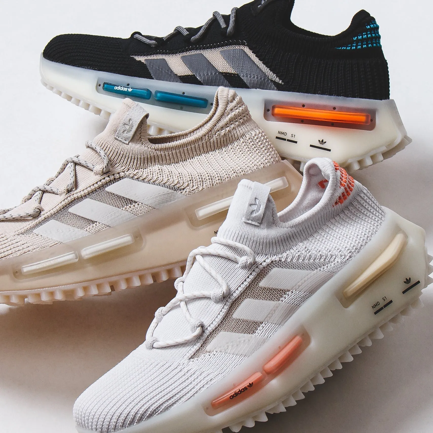 Adidas Originals Men NMD S1 Black Boost FZ5706 Comfortable Heel