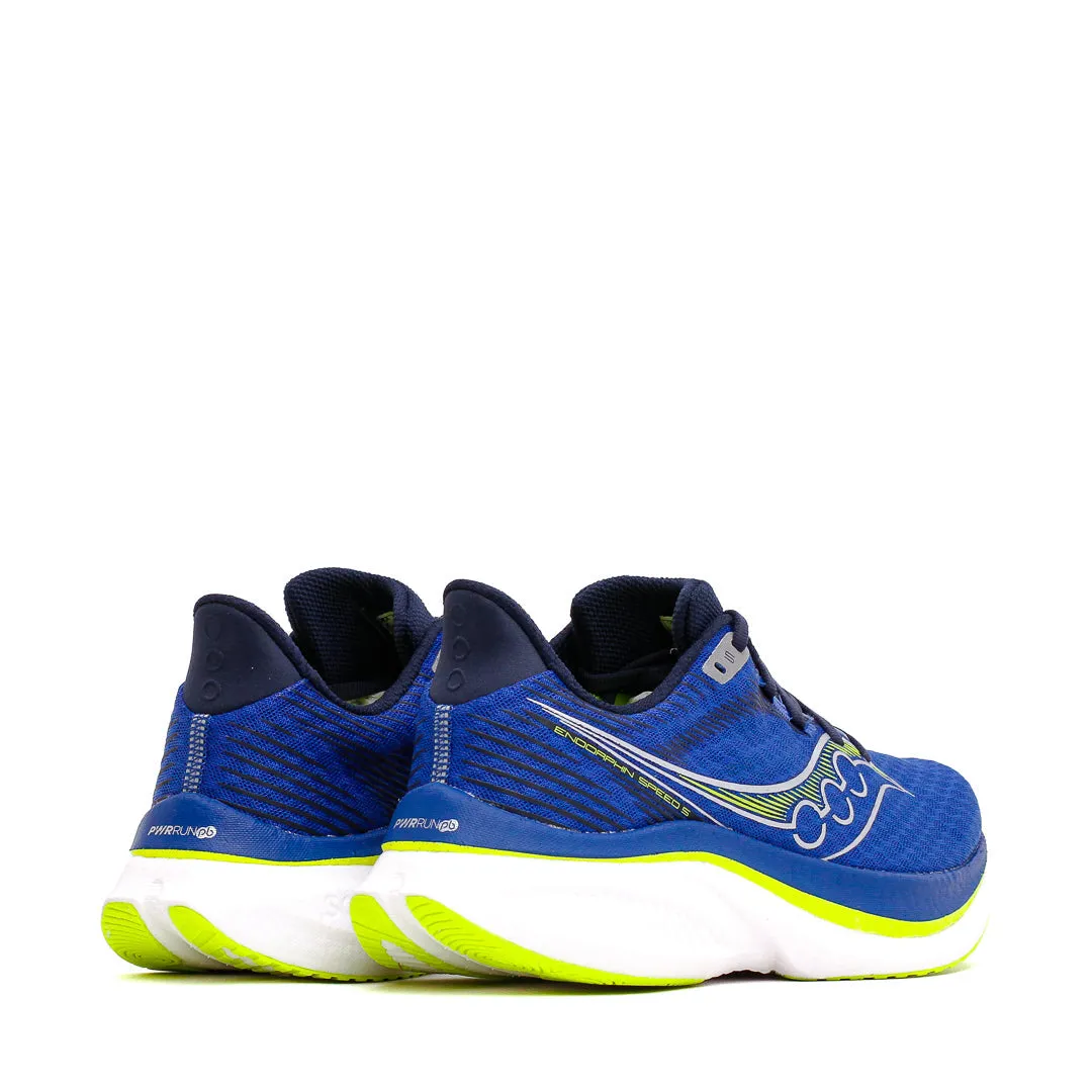 Durable Rubber Tread Adaptive Fit Upper Saucony Men Endorphin Speed 5 Lapis Navy S21007-201