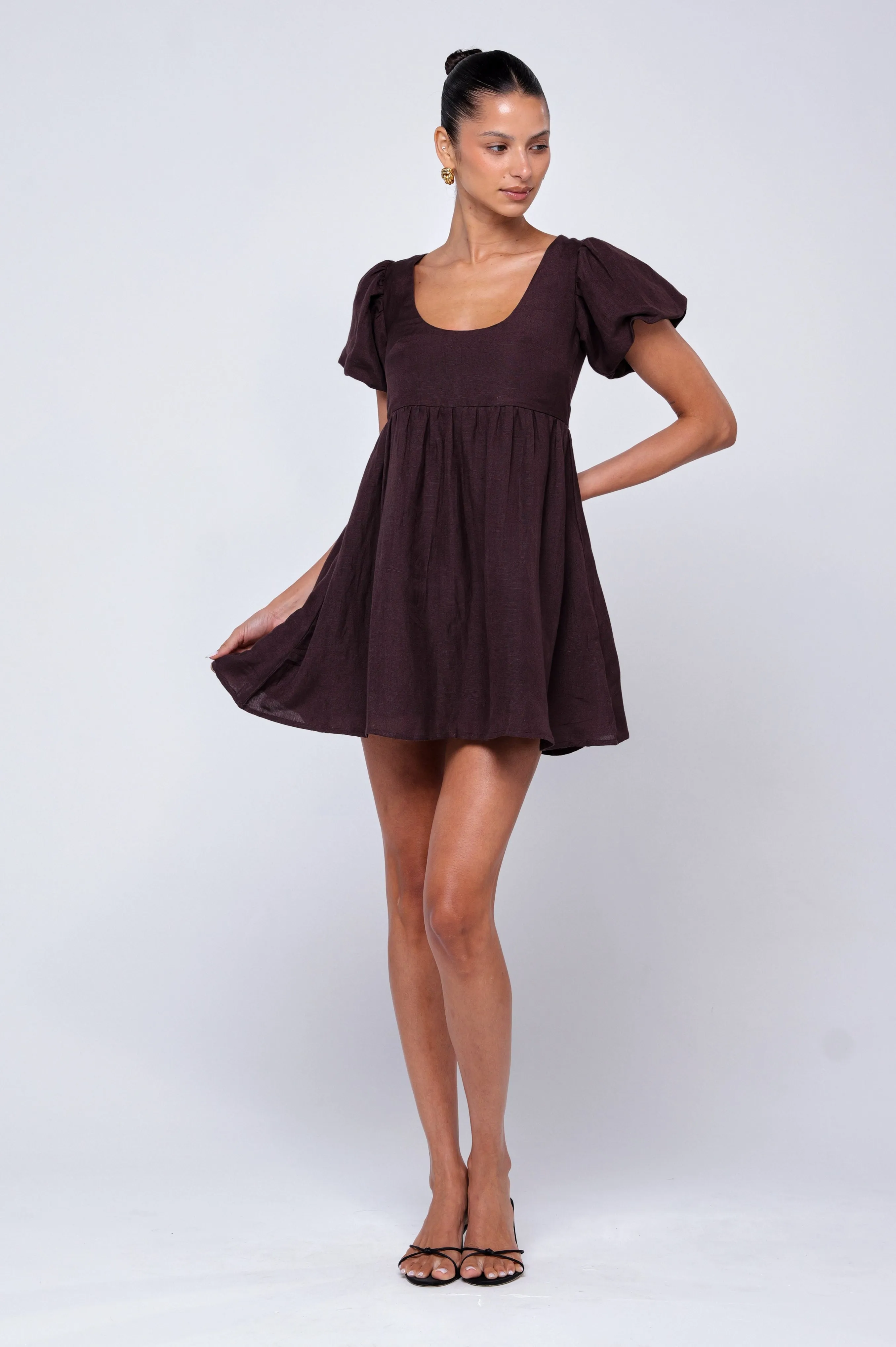 Inner Feel Shay Mini in Brown Linen