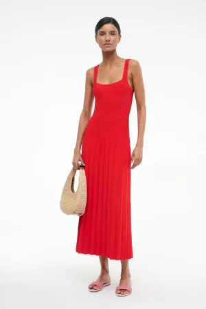 ELLISON DRESS | RED ROSE Chic Balance Stain-Resistant