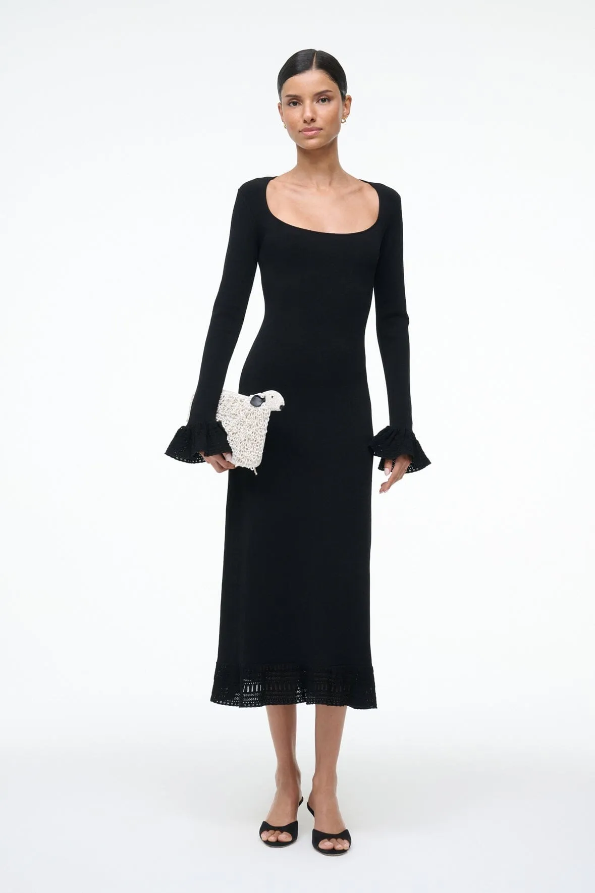 SHELLEY DRESS | BLACK Noble Glow Comfortable outdoor wear