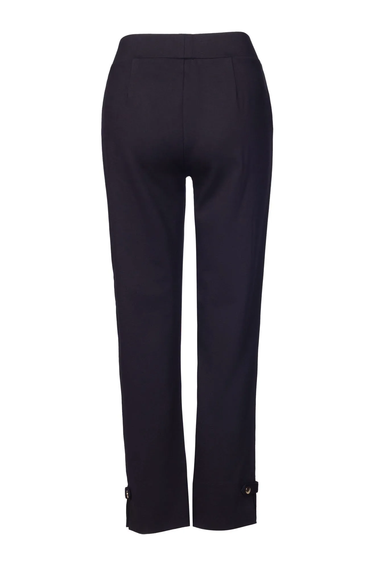 Sleek Look Short pull on Ponti Pants | Black | 7766B1