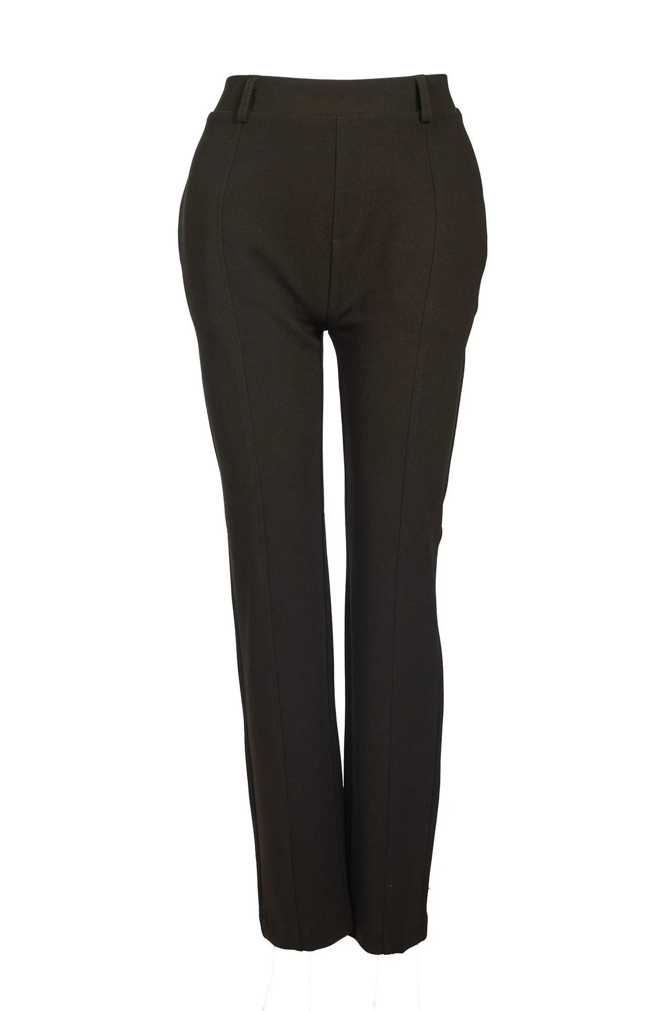 Short pull on Stretch Crepe Pants | OLIVE | 8222B1 Tough Build Movement Support