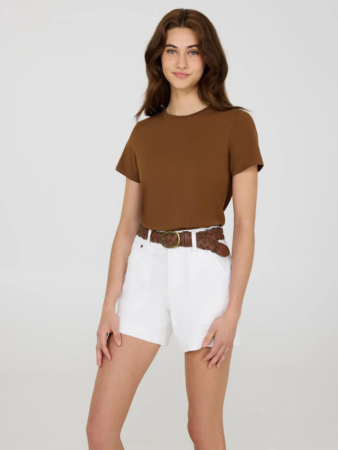 Short Sleeve Crew Neck T-Shirt AntiPillingTreatment