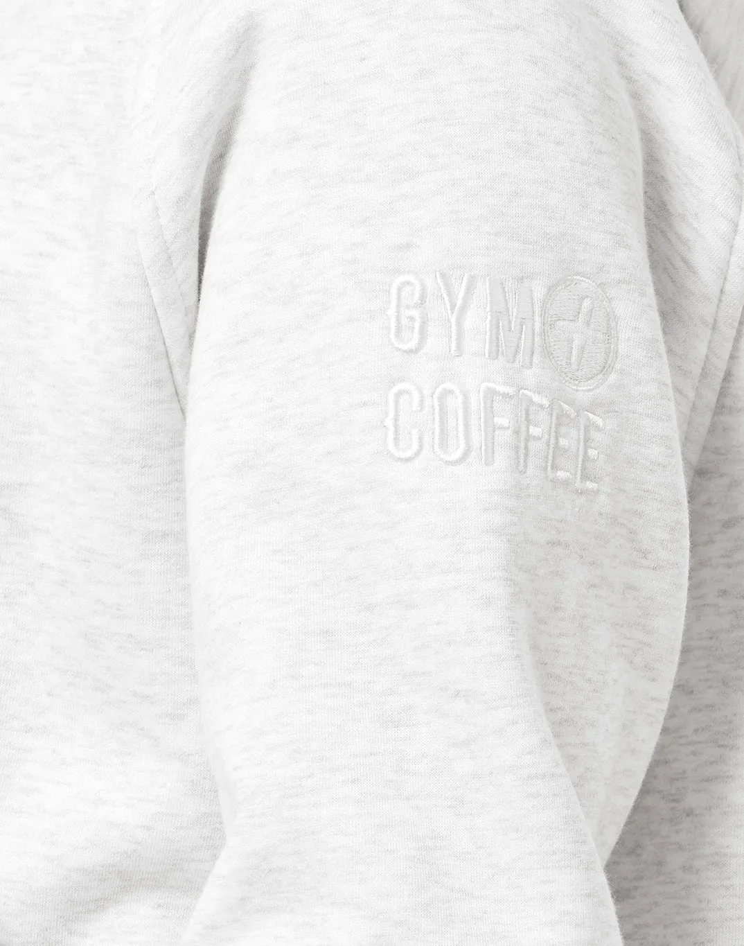 product semi formal appeal product safety Sierra Half Zip Crop Hoodie in White Marl