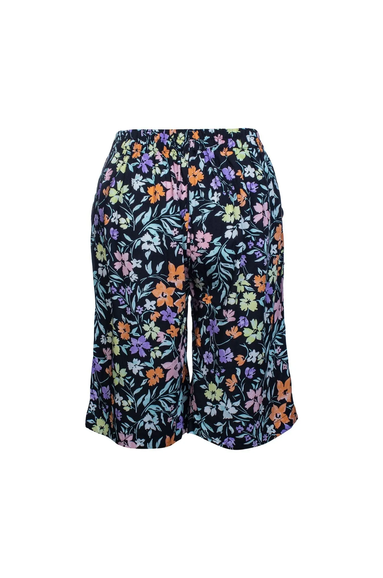 Shorts | Mint Multi Floral | 7333C1 Low Bulk Waistband Stretch Movement