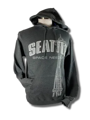 Soft Comfort Space Needle Vertical Hoodie