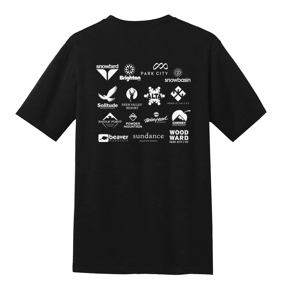 Adult sophistication Timeless Comfort Ski Utah Resort T-Shirt - Multiple Colorways