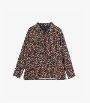 Classic Shirt ?C Black Deco Print 21W Corduroy Relaxed Style Minimal Design