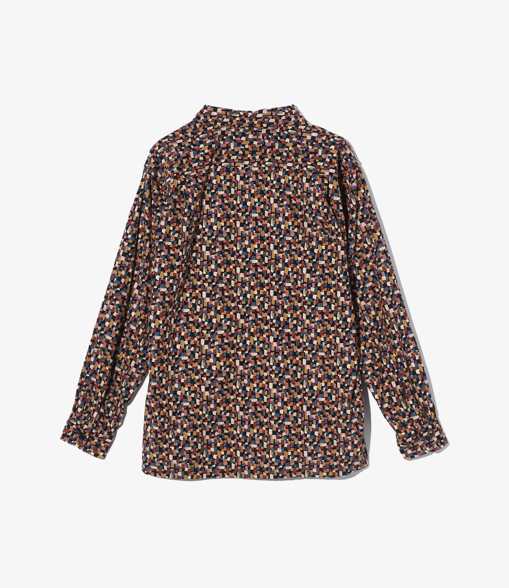 Classic Shirt ?C Black Deco Print 21W Corduroy Relaxed Fit Design