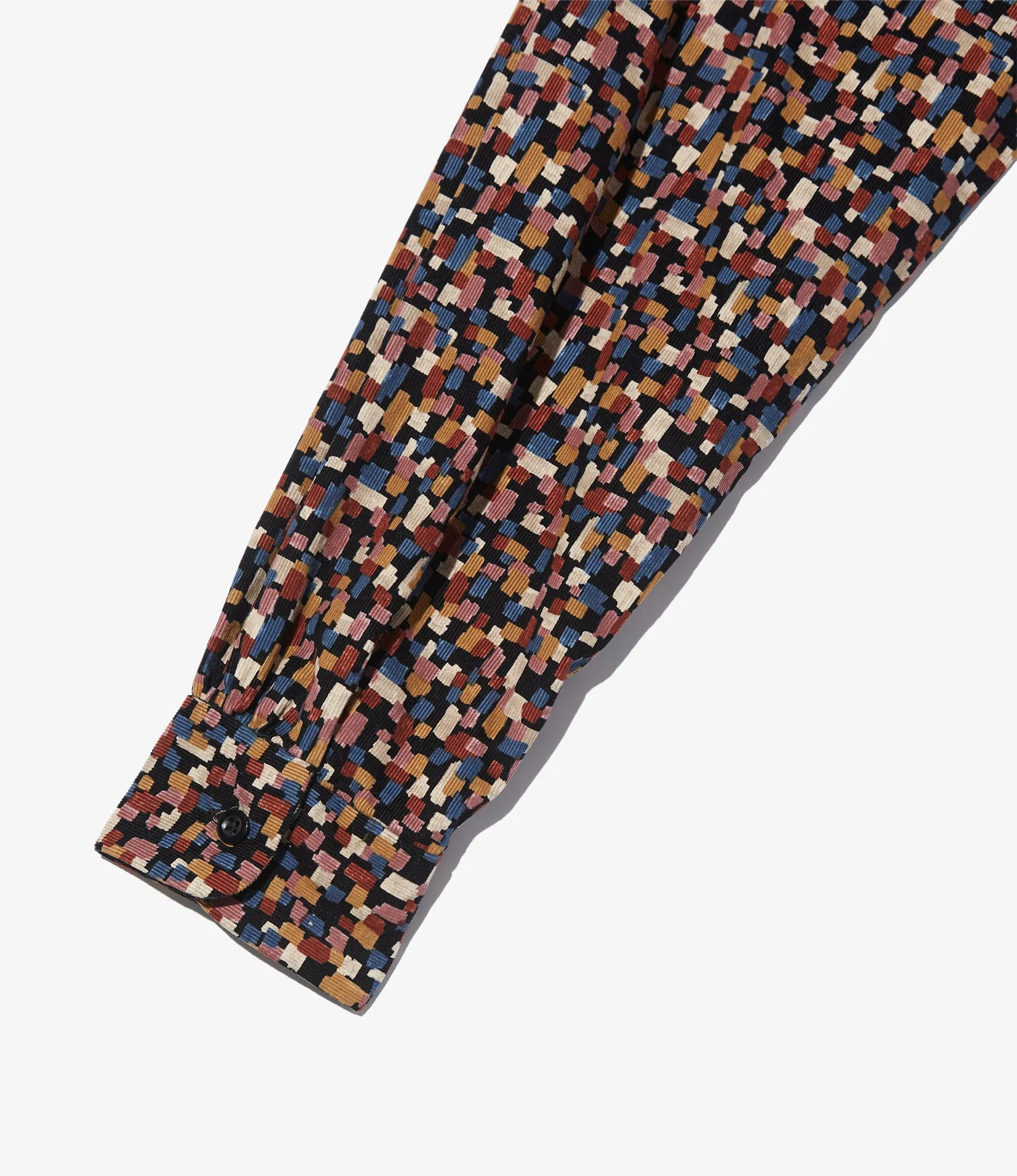 Classic Shirt ?C Black Deco Print 21W Corduroy futuristic mix and match