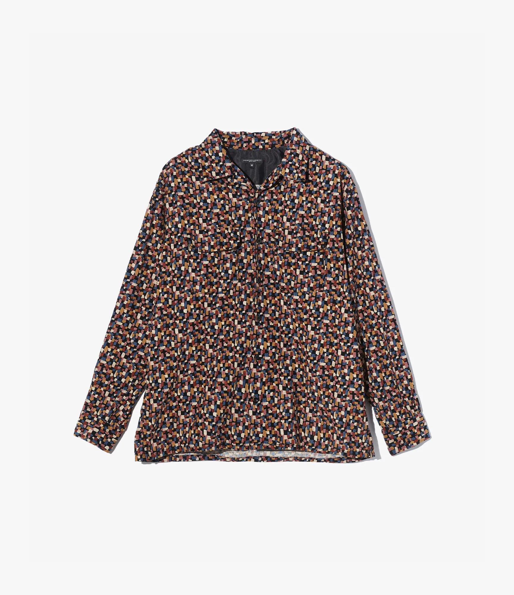 Classic Shirt ?C Black Deco Print 21W Corduroy Relaxed Style Minimal Design