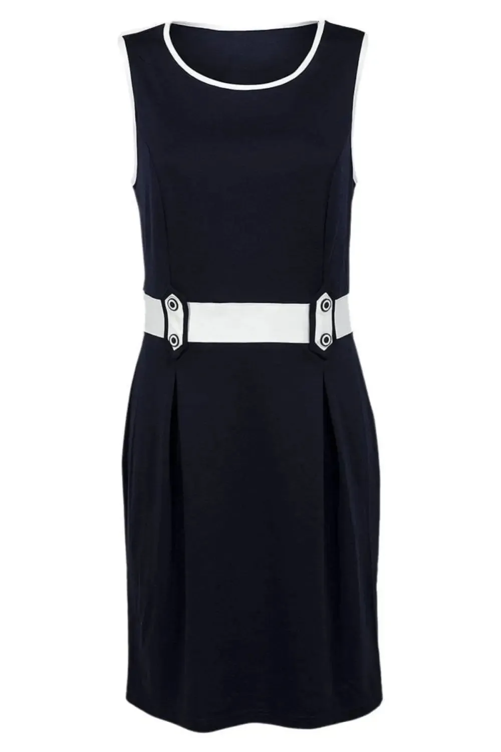 Sleeveless Belted Pencil Dress Trendy pick Sleek Vibe