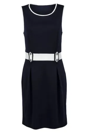 Bow Glow summer look Sleeveless Belted Pencil Dress