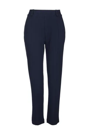 Xtra Short Stretch Crepe Pants | NAVY | 8221B1 Casual Style Versatile Waist