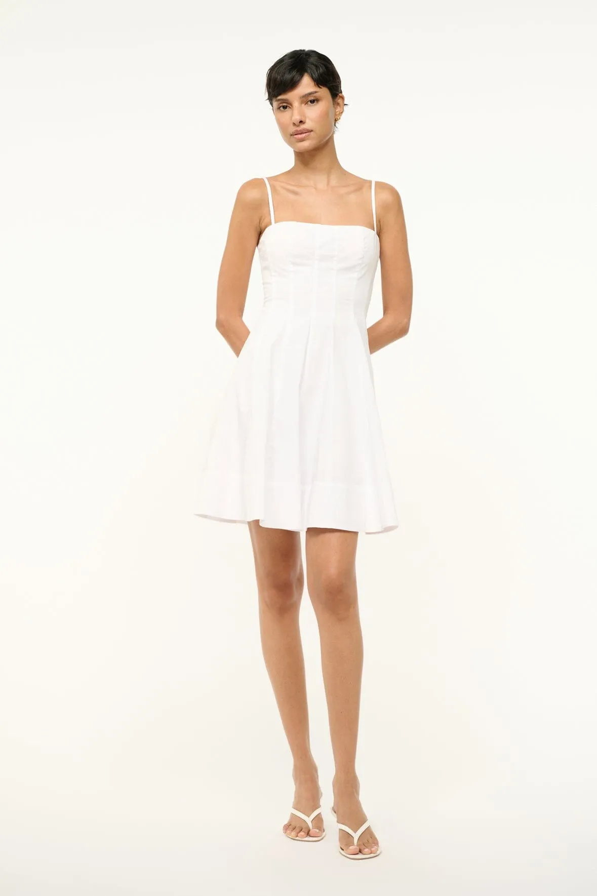 Street Ready Work Appropriate WYLIE MINI DRESS | WHITE