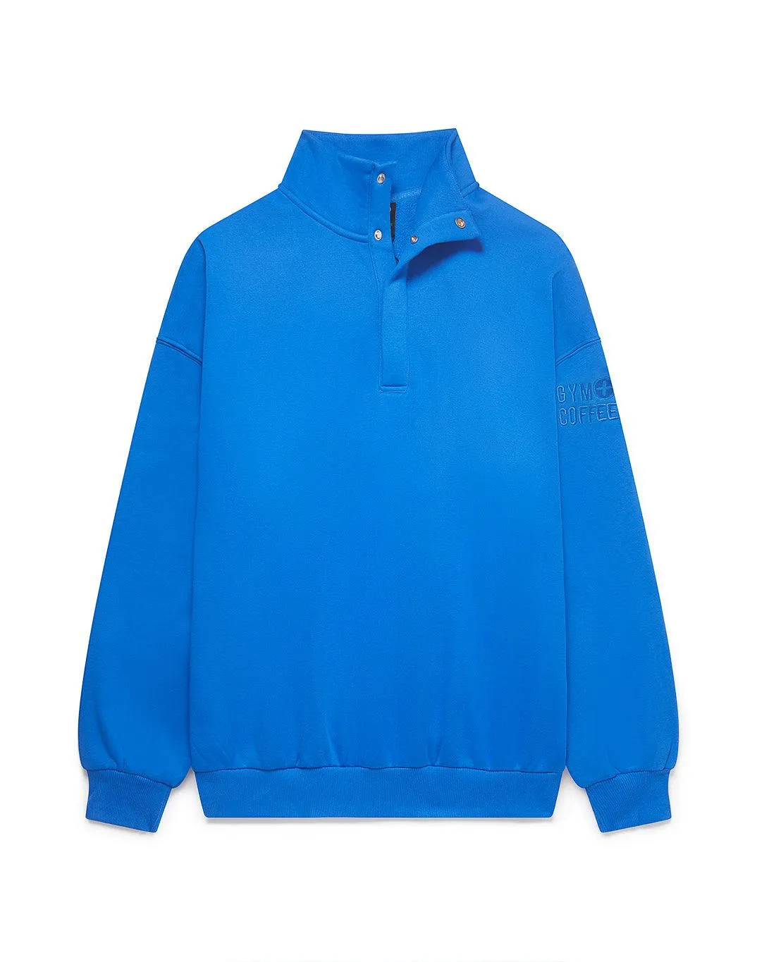 Snap Collar Sierra Sweatshirt in Azure Blue product mountain adventure spirit